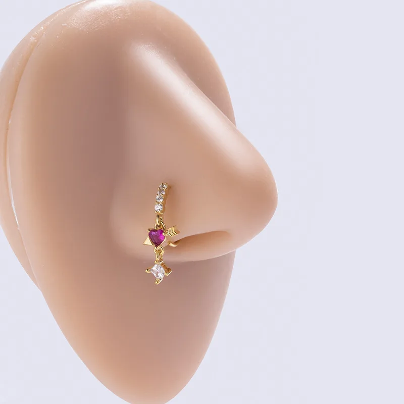 Fake Butterfly Nose Ring For Nose Piercing