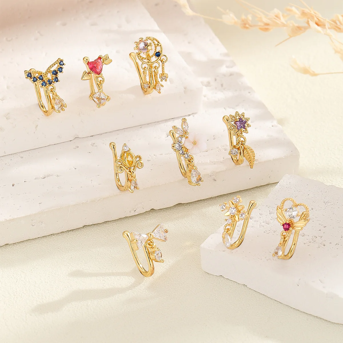 Fake Butterfly Nose Ring For Nose Piercing - Image 2