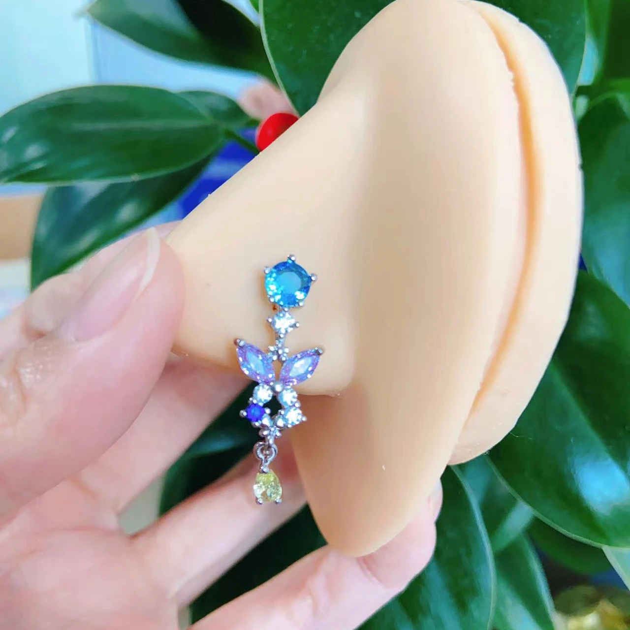 316L Surgical Steel Butterfly Nose Stud For Nose Piercing