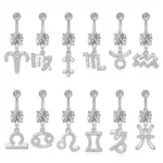 316L Surgical Steel Belly Button Ring For Navel Piercing