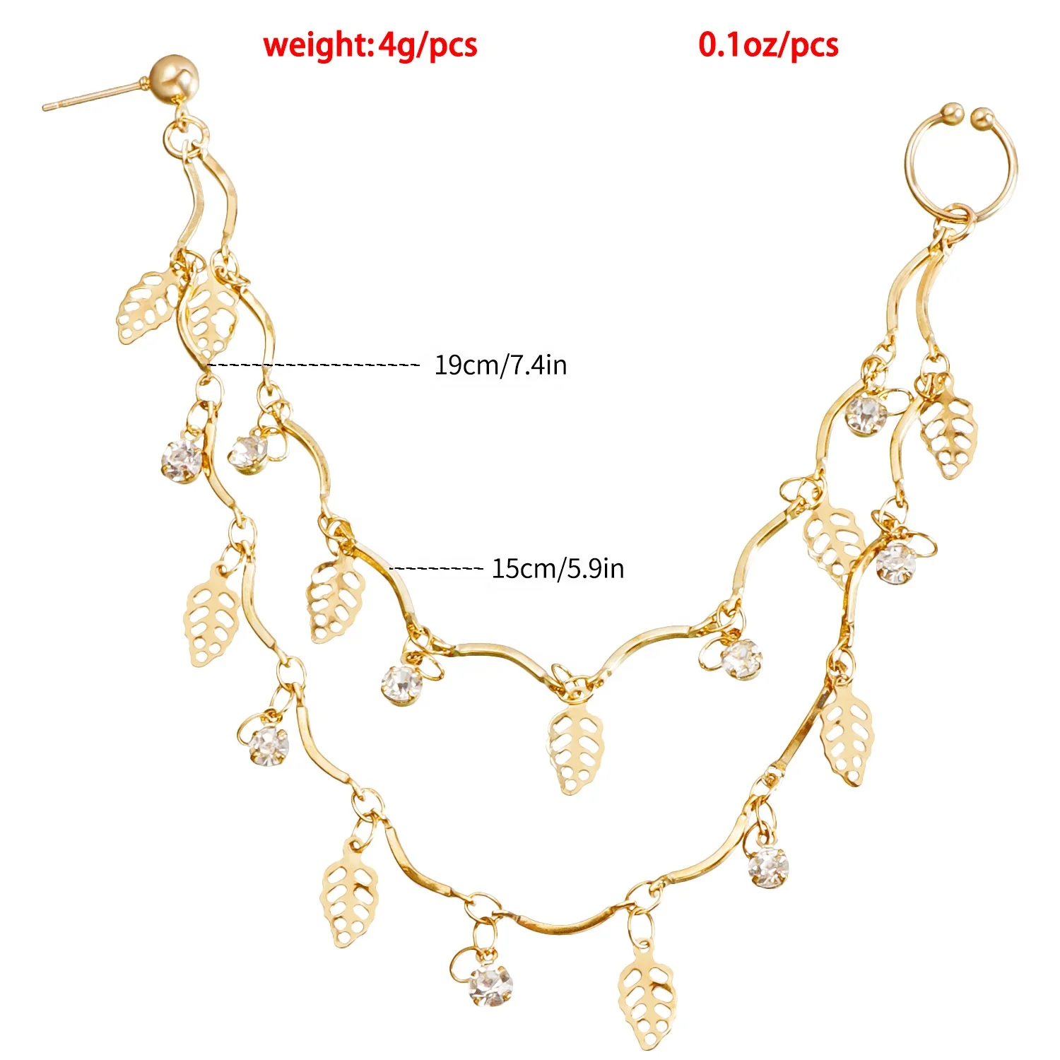 316L Surgical Steel Chain Piercing Jewelry
