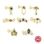 925 sterling silver piercing jewelry wholesale flat back collection for giftable body jewelry buyers